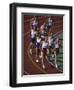 Male Runners Competing in a Track Race-null-Framed Photographic Print