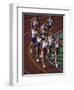 Male Runners Competing in a Track Race-null-Framed Photographic Print