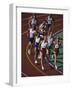 Male Runners Competing in a Track Race-null-Framed Photographic Print