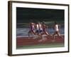 Male Runners Competing in a Track Race-null-Framed Photographic Print