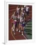 Male Runners Competing in a Track Race-null-Framed Photographic Print