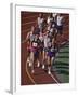 Male Runners Competing in a Track Race-null-Framed Photographic Print