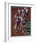 Male Runners Competing in a Track Race-null-Framed Photographic Print