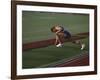 Male Runners Stetching before Competing in a Track Race-null-Framed Photographic Print