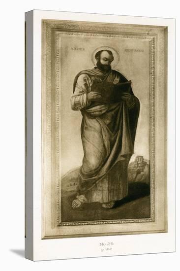 Male Saint, Perhaps St. Mark, C.1490-Bartolomeo Vivarini-Stretched Canvas