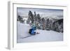 Male Skier In Utah-Liam Doran-Framed Photographic Print