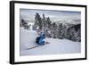 Male Skier In Utah-Liam Doran-Framed Photographic Print