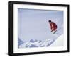 Male Skier Jumping-null-Framed Photographic Print