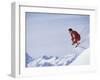 Male Skier Jumping-null-Framed Photographic Print