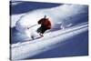 Male Skier Traveling Down the Slopes at Alta, Utah-Adam Barker-Stretched Canvas