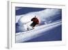 Male Skier Traveling Down the Slopes at Alta, Utah-Adam Barker-Framed Photographic Print