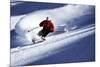 Male Skier Traveling Down the Slopes at Alta, Utah-Adam Barker-Mounted Photographic Print