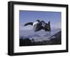 Male Snowboarder Flying over the Vert-null-Framed Photographic Print