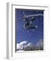 Male Snowboarder Flying Throught the Air, Aspen, Colorado, USA-null-Framed Photographic Print