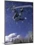 Male Snowboarder Flying Throught the Air, Aspen, Colorado, USA-null-Mounted Photographic Print
