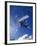 Male Snowboarder Flying Throught the Air-null-Framed Photographic Print