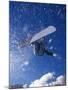 Male Snowboarder Flying Throught the Air-null-Mounted Photographic Print