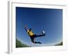 Male Soccer Player in Action-null-Framed Photographic Print