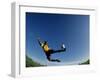 Male Soccer Player in Action-null-Framed Photographic Print