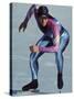 Male Speed Skater in Action at the Start-null-Stretched Canvas