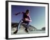 Male Speed Skater in Action at the Start-null-Framed Photographic Print