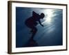 Male Speed Skater in Action at the Start-null-Framed Photographic Print