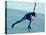 Male Speed Skater in Action-null-Stretched Canvas