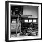 Male Student Sketching Nude Female Model During Life Class at Skowhegan Art School-Eliot Elisofon-Framed Photographic Print