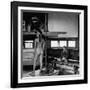 Male Student Sketching Nude Female Model During Life Class at Skowhegan Art School-Eliot Elisofon-Framed Photographic Print