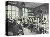 Male Students at Work in the Masons Shop, Northern Polytechnic, London, 1911-null-Stretched Canvas