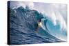 Male Surfer Surfing Wave in Pacific Ocean, Peahi, Hawaii, USA-null-Stretched Canvas