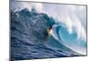 Male Surfer Surfing Wave in Pacific Ocean, Peahi, Hawaii, USA-null-Mounted Photographic Print