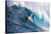 Male Surfer Surfing Wave in Pacific Ocean, Peahi, Hawaii, USA-null-Stretched Canvas