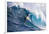 Male Surfer Surfing Wave in Pacific Ocean, Peahi, Hawaii, USA-null-Framed Photographic Print