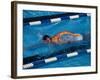 Male Swimmer in Action-null-Framed Photographic Print