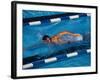 Male Swimmer in Action-null-Framed Photographic Print