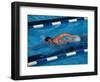 Male Swimmer in Action-null-Framed Photographic Print