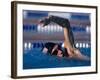 Male Swimmer in Action-null-Framed Photographic Print