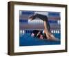 Male Swimmer in Action-null-Framed Photographic Print