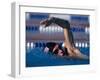 Male Swimmer in Action-null-Framed Photographic Print