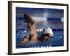 Male Swimmer in Action-null-Framed Photographic Print