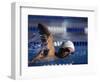 Male Swimmer in Action-null-Framed Photographic Print