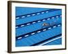 Male Swimmer Training Doing Laps in the Pool-null-Framed Photographic Print