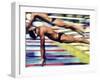 Male Swimmers at the Start of a Race-null-Framed Photographic Print