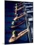 Male Swimmers at the Start of a Race-null-Mounted Photographic Print