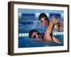 Male Swimmers in Action-null-Framed Photographic Print