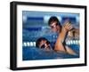 Male Swimmers in Action-null-Framed Photographic Print