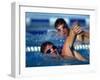 Male Swimmers in Action-null-Framed Photographic Print