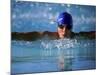 Male Swimmers Performing the Butterfly-null-Mounted Photographic Print