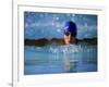 Male Swimmers Performing the Butterfly-null-Framed Photographic Print